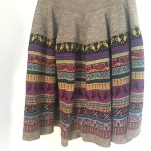 French connection knitted wool skirt